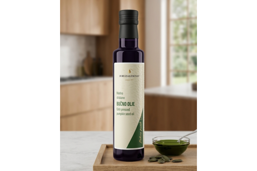 Cold pressed pumpkin seed oil 