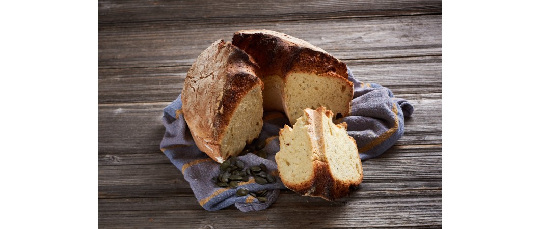 Milk bread with pumpkins